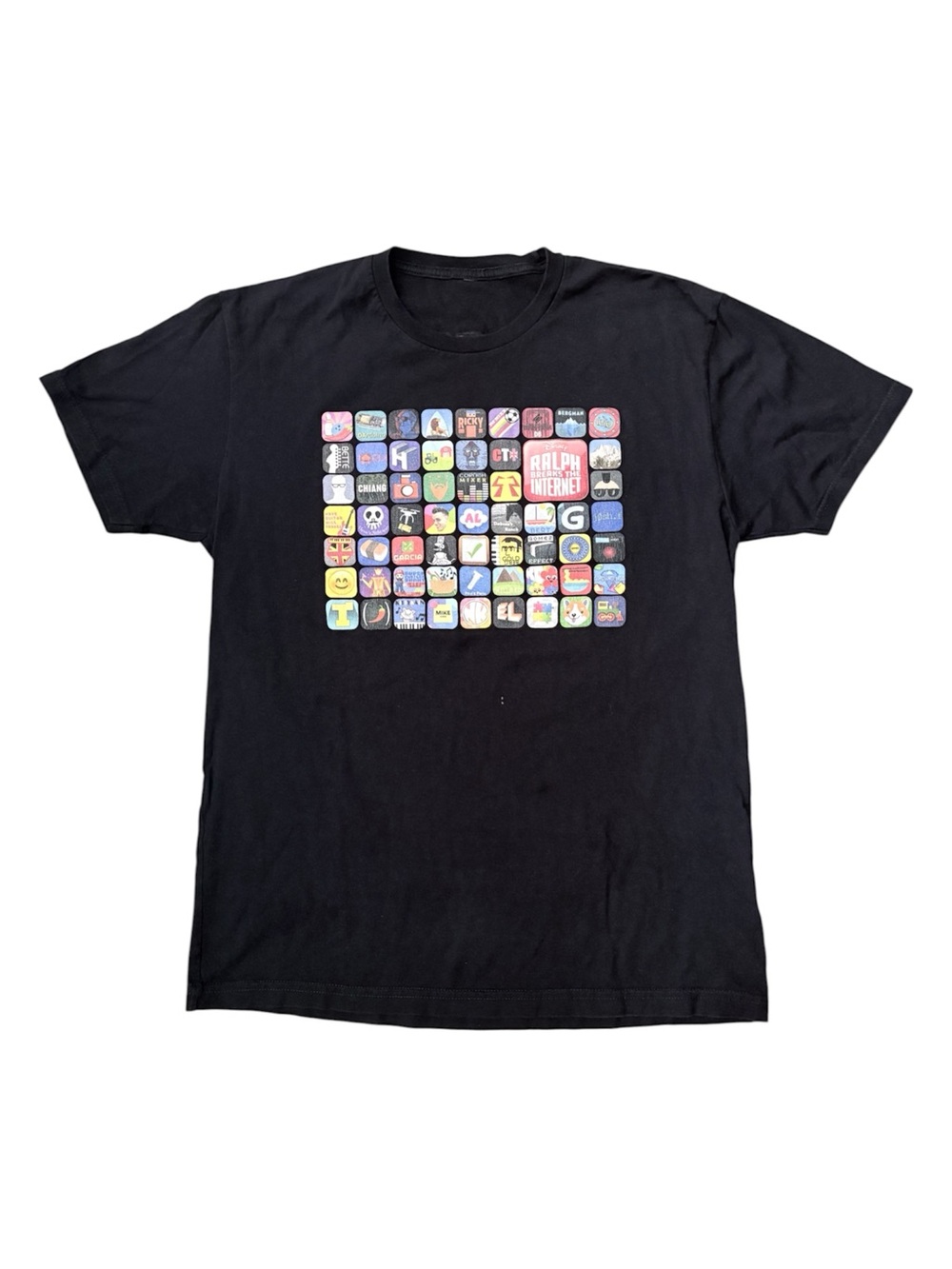 Pixel Art Graphic Apps T-Shirt Mens Medium